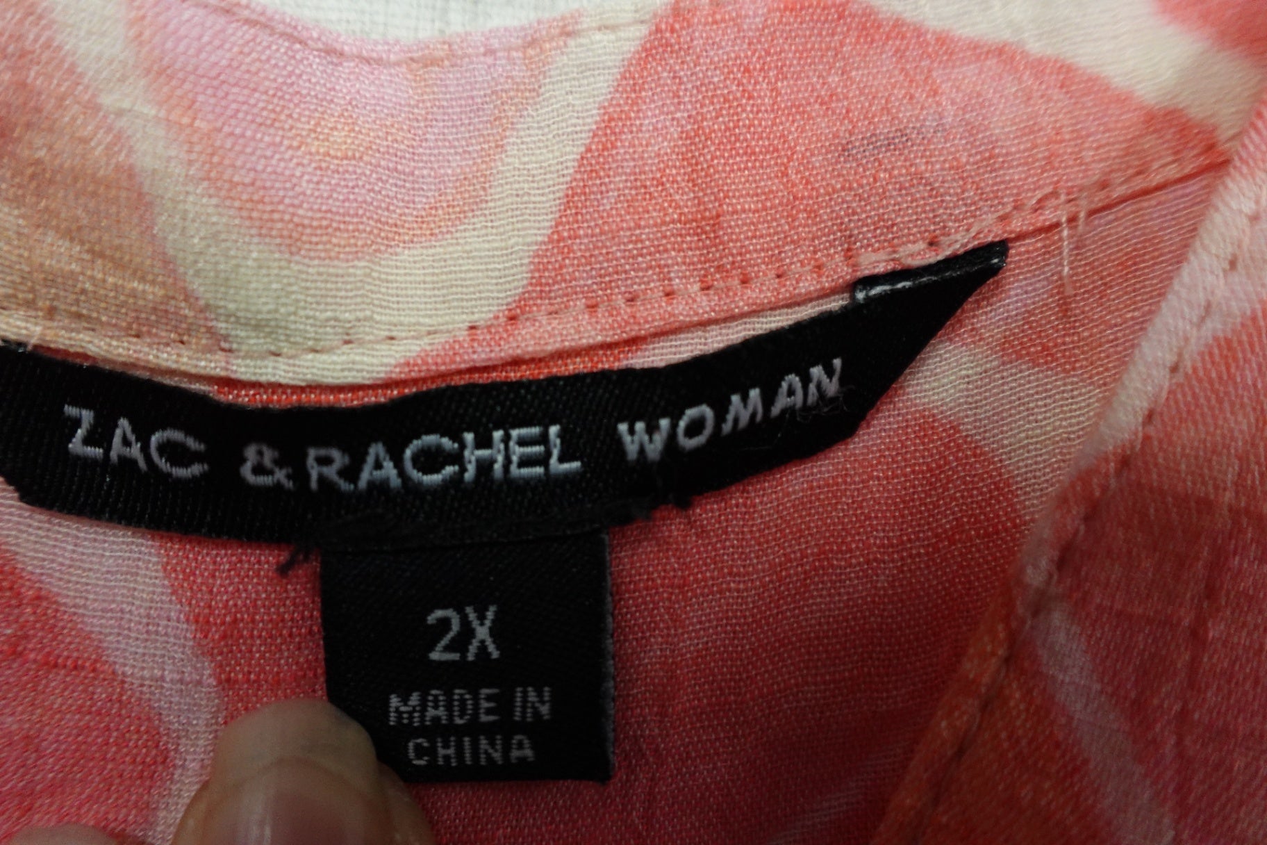 Zac & Rachel, Long Sleeves Top, 2X
