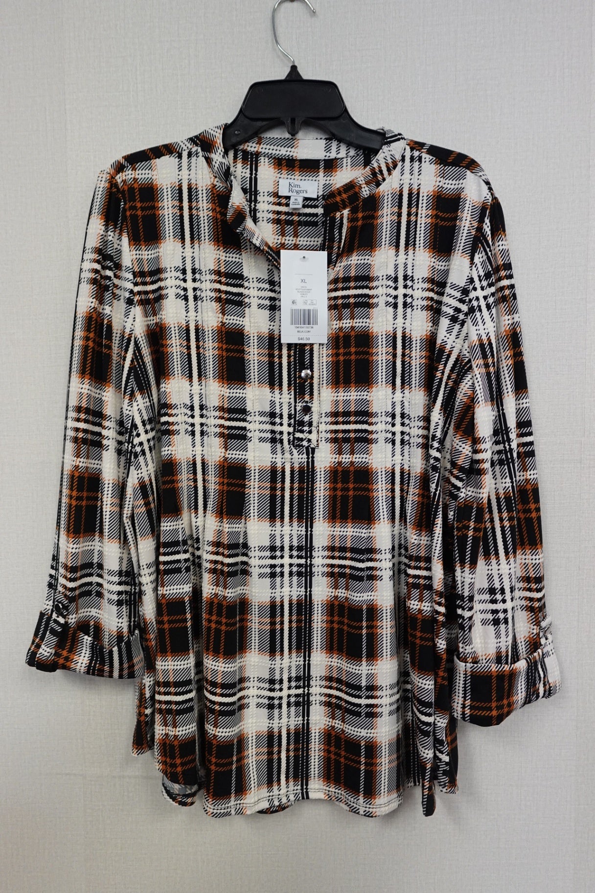 Kim Rogers, Long Sleeves Top, XL- Condition: New with tags