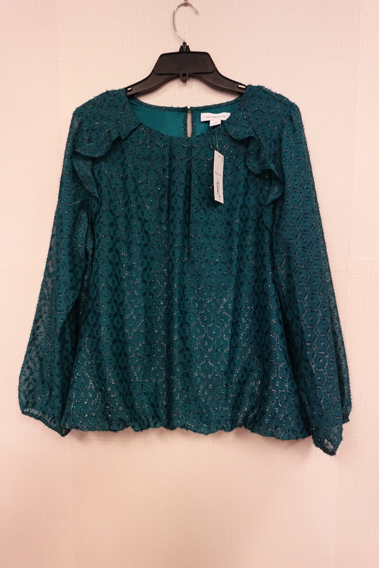 Liz Claiborne, Long Sleeves Top, XL- Condition: New with tags