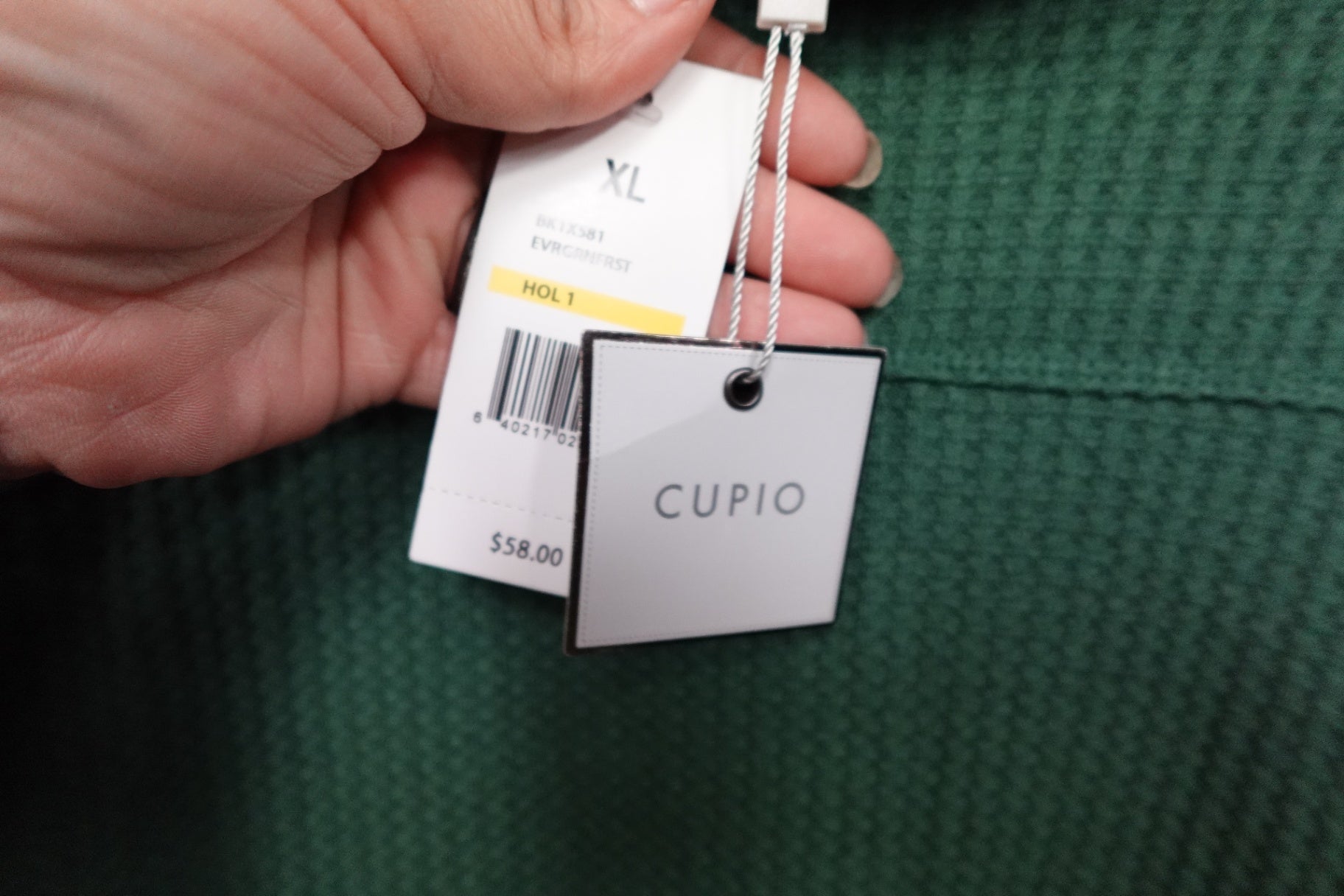 CUPIO, Long Sleeves Top, XL- Condition: New with tags