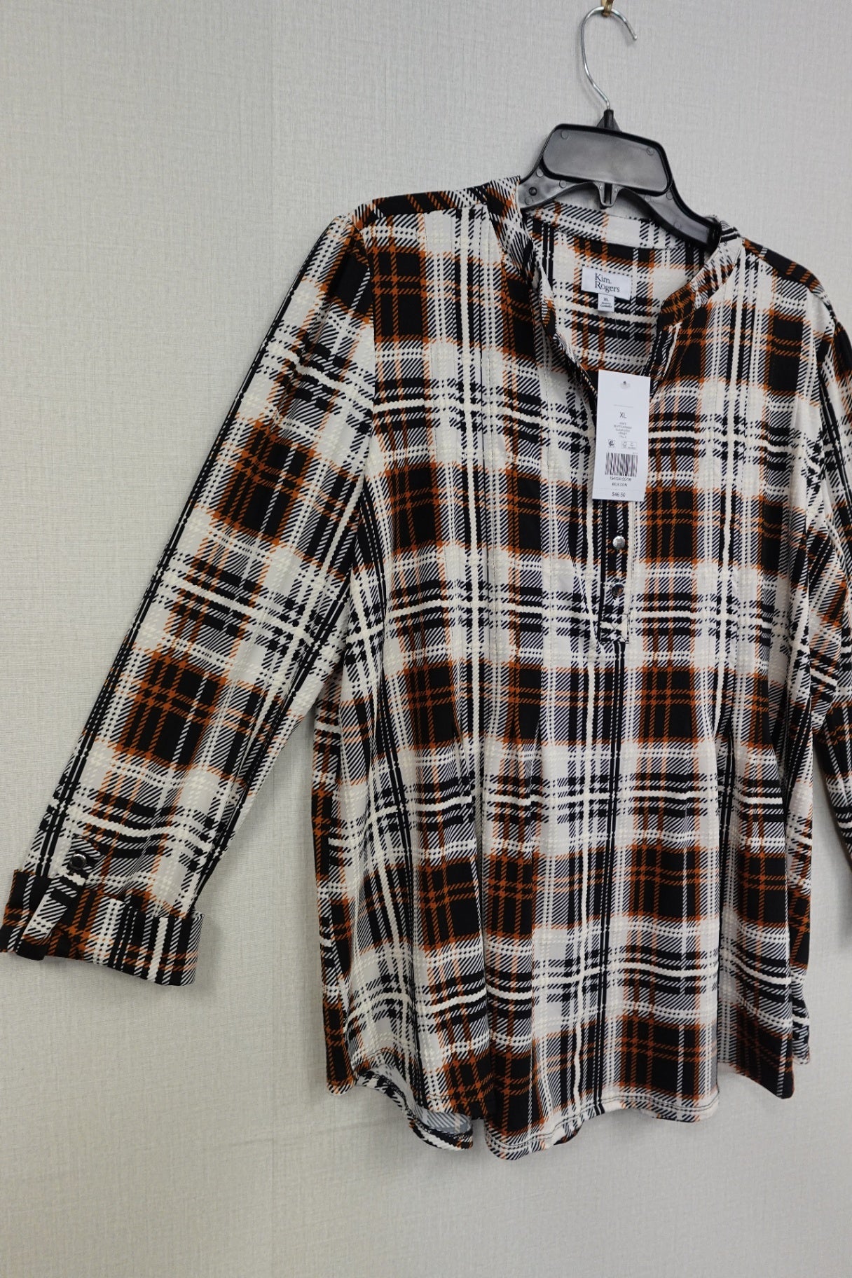 Kim Rogers, Long Sleeves Top, XL- Condition: New with tags