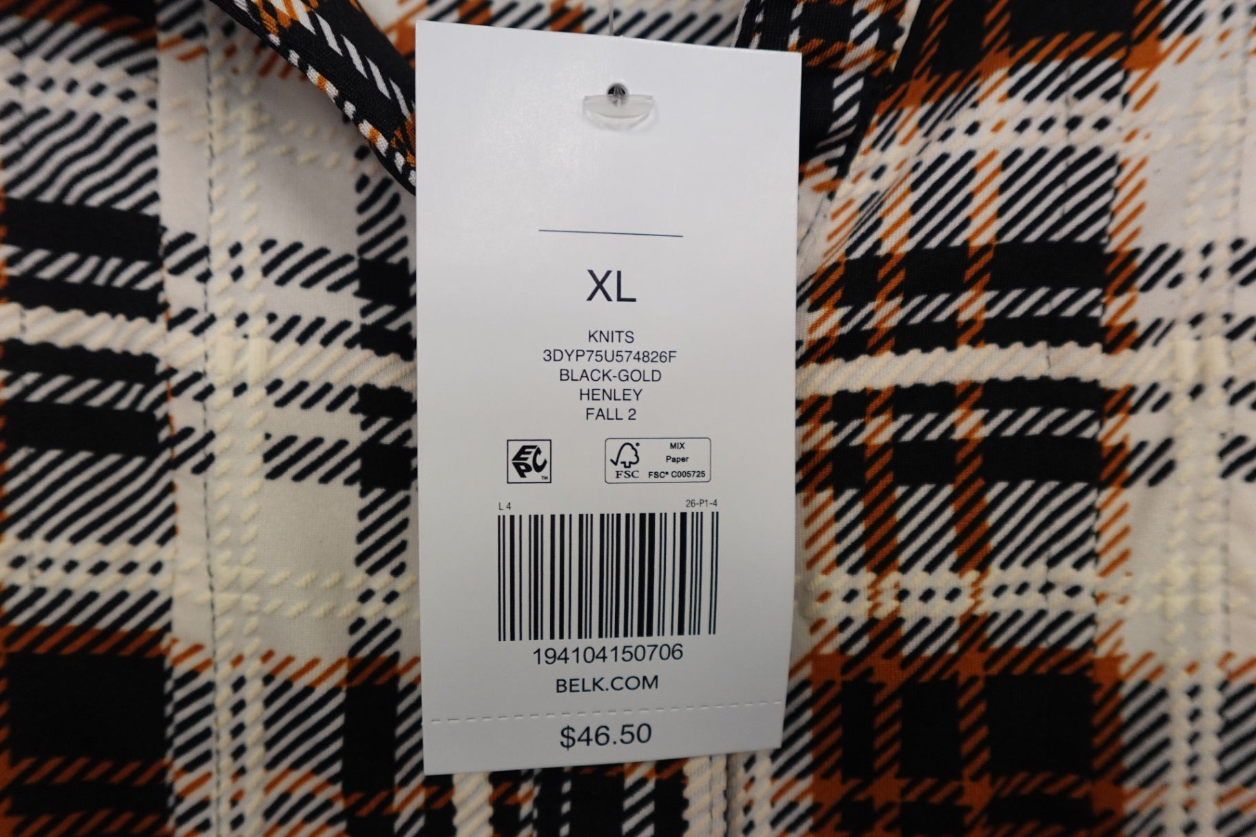 Kim Rogers, Long Sleeves Top, XL- Condition: New with tags