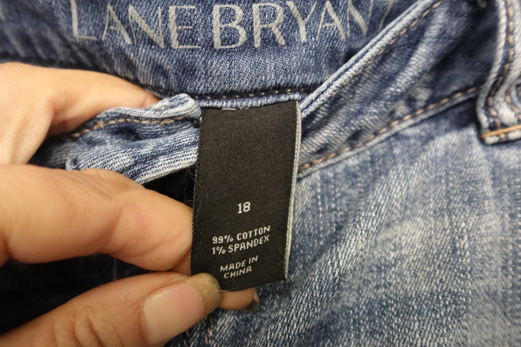 Lane Bryant, JEANS-Cropped, 18- Condition: Very Good