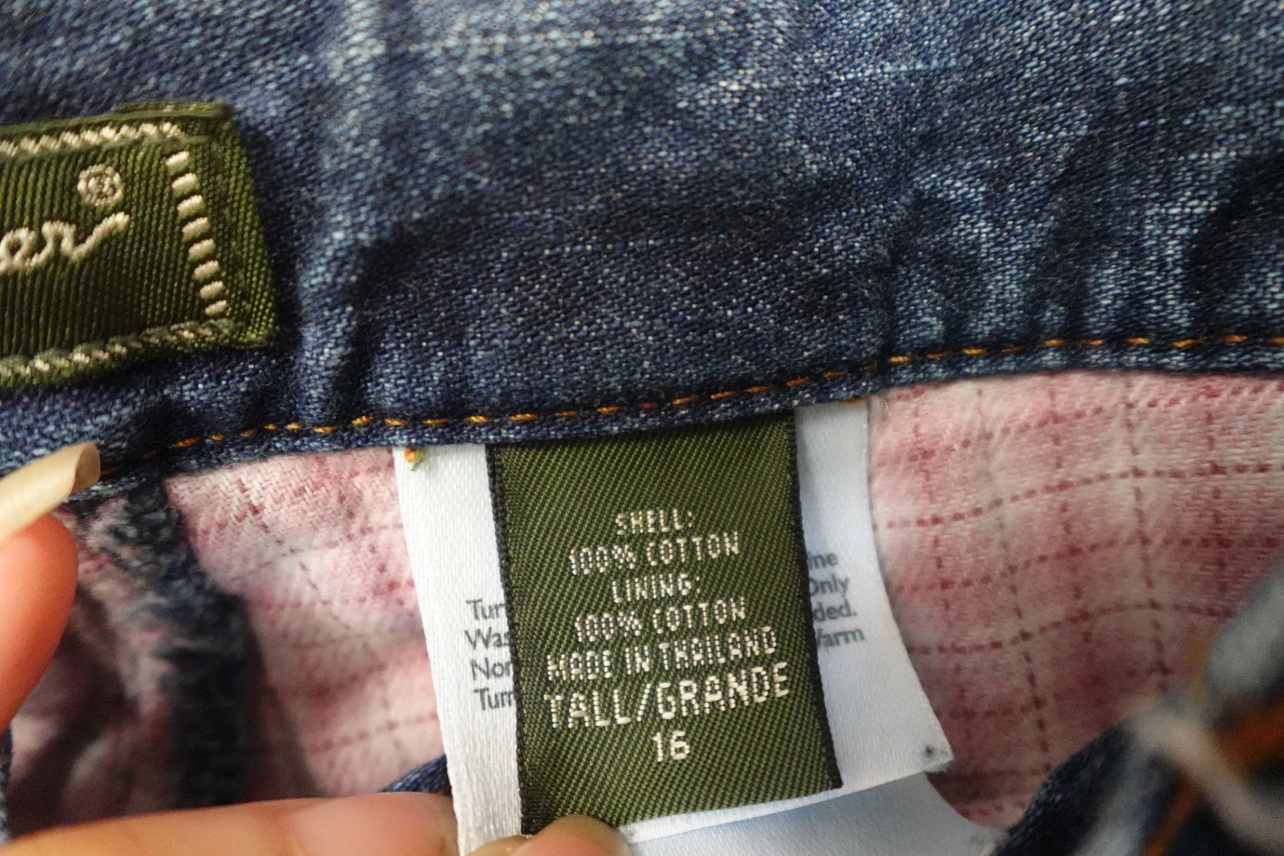 Eddie Bauer, Lined Jeans, 16- Condition: Very Good