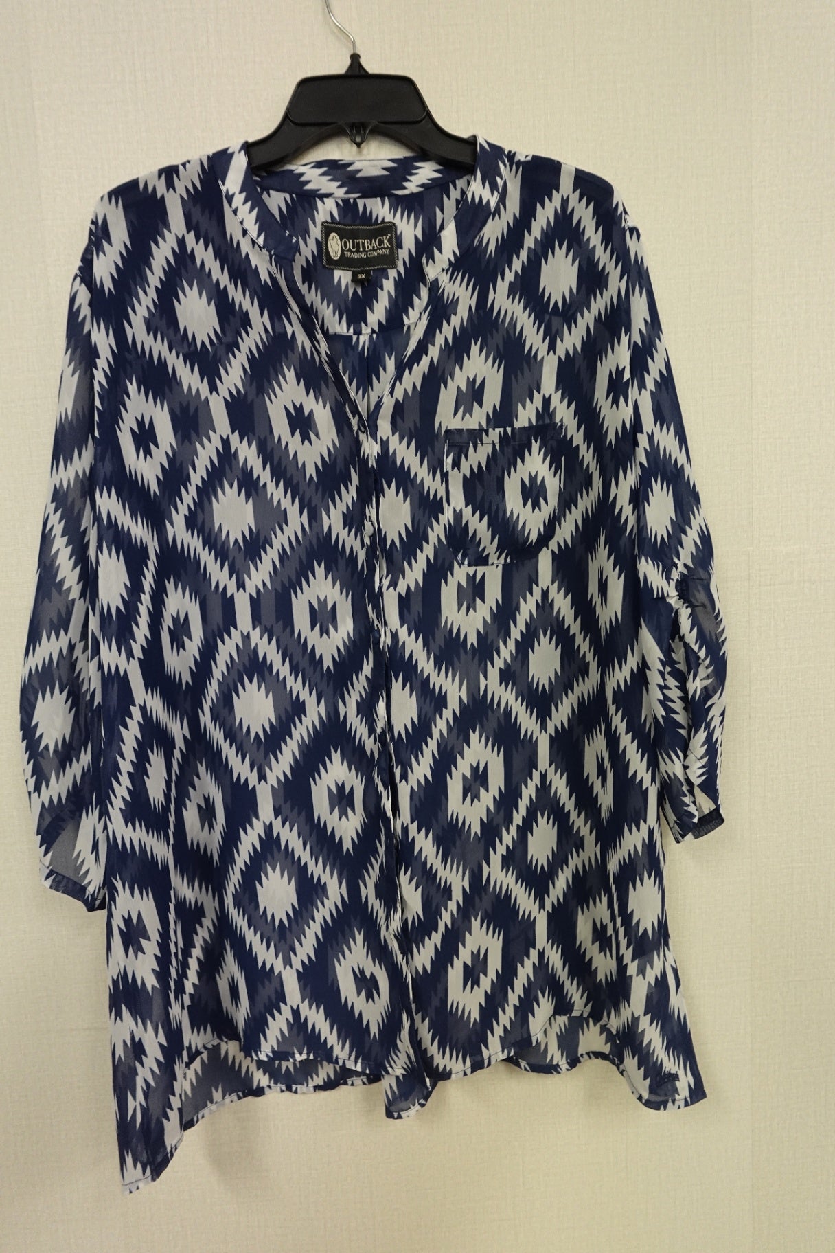 Outback Trading Company, Long Sleeves Top, 3X