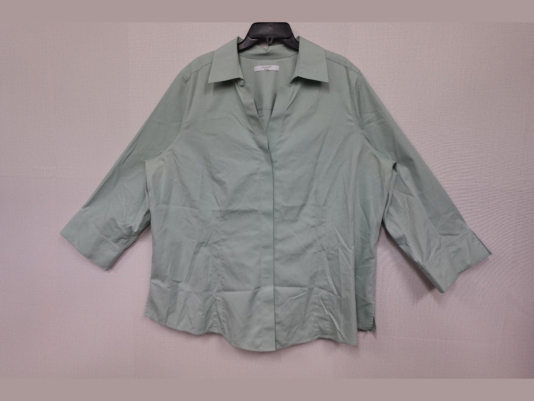 foxcroft, 3/4 SLEEVE TOP, 3X