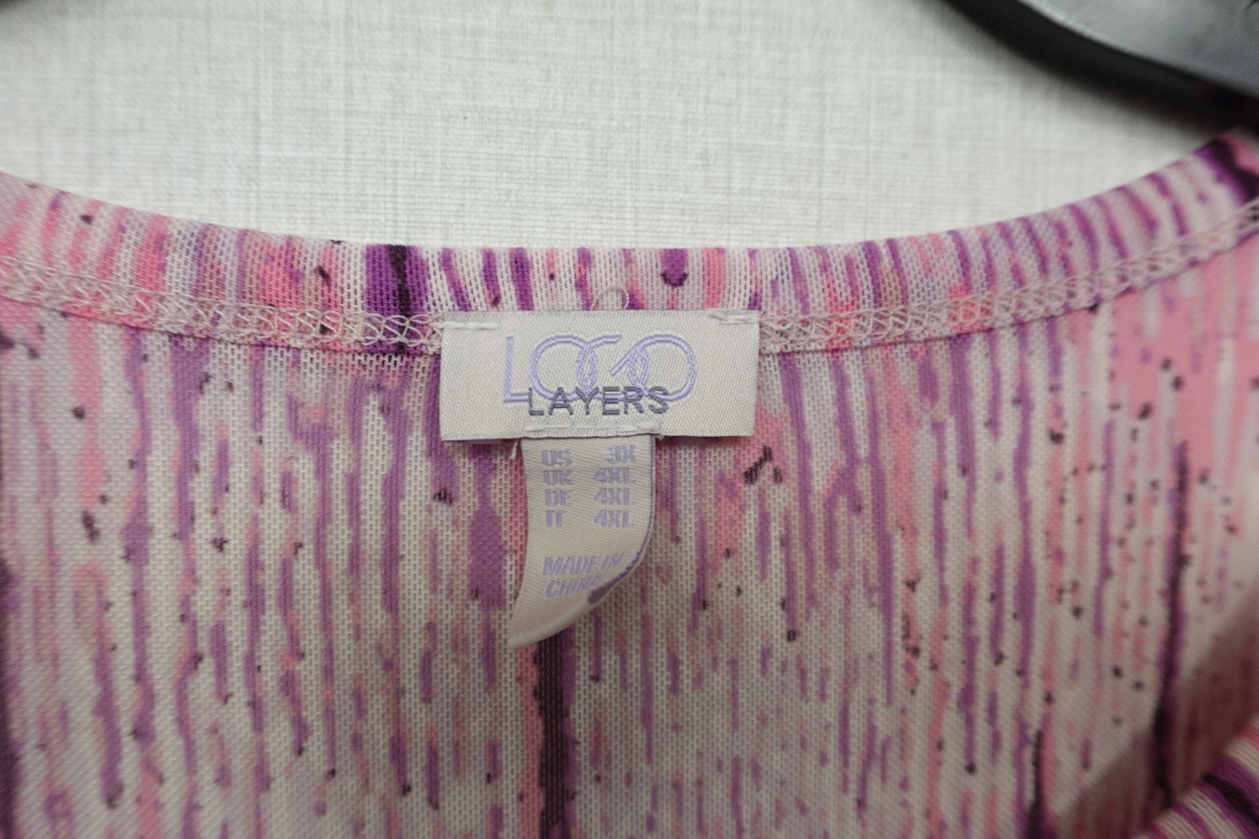 Logo layers, Long Sleeves Top, 3X