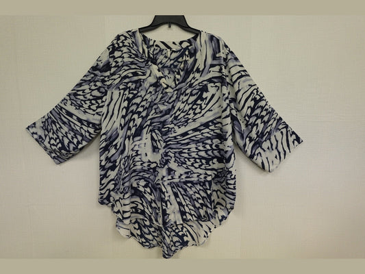 CATO EST 1946, 3/4 SLEEVE TOP, 26/28W