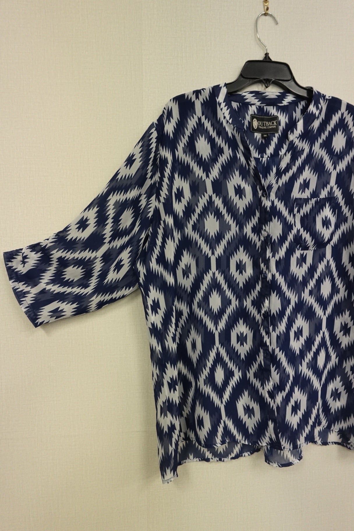 Outback Trading Company, Long Sleeves Top, 3X