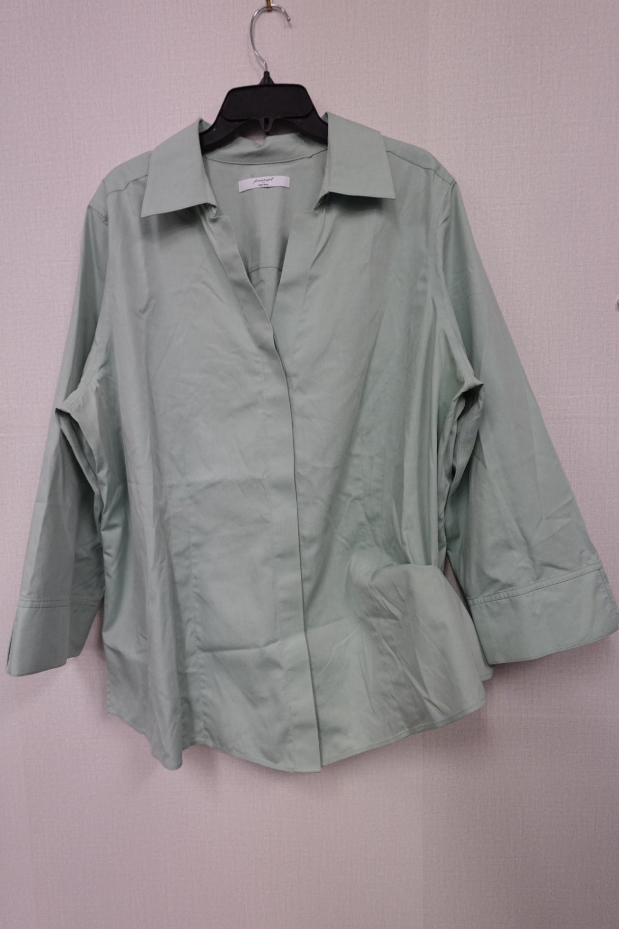 foxcroft, 3/4 SLEEVE TOP, 3X
