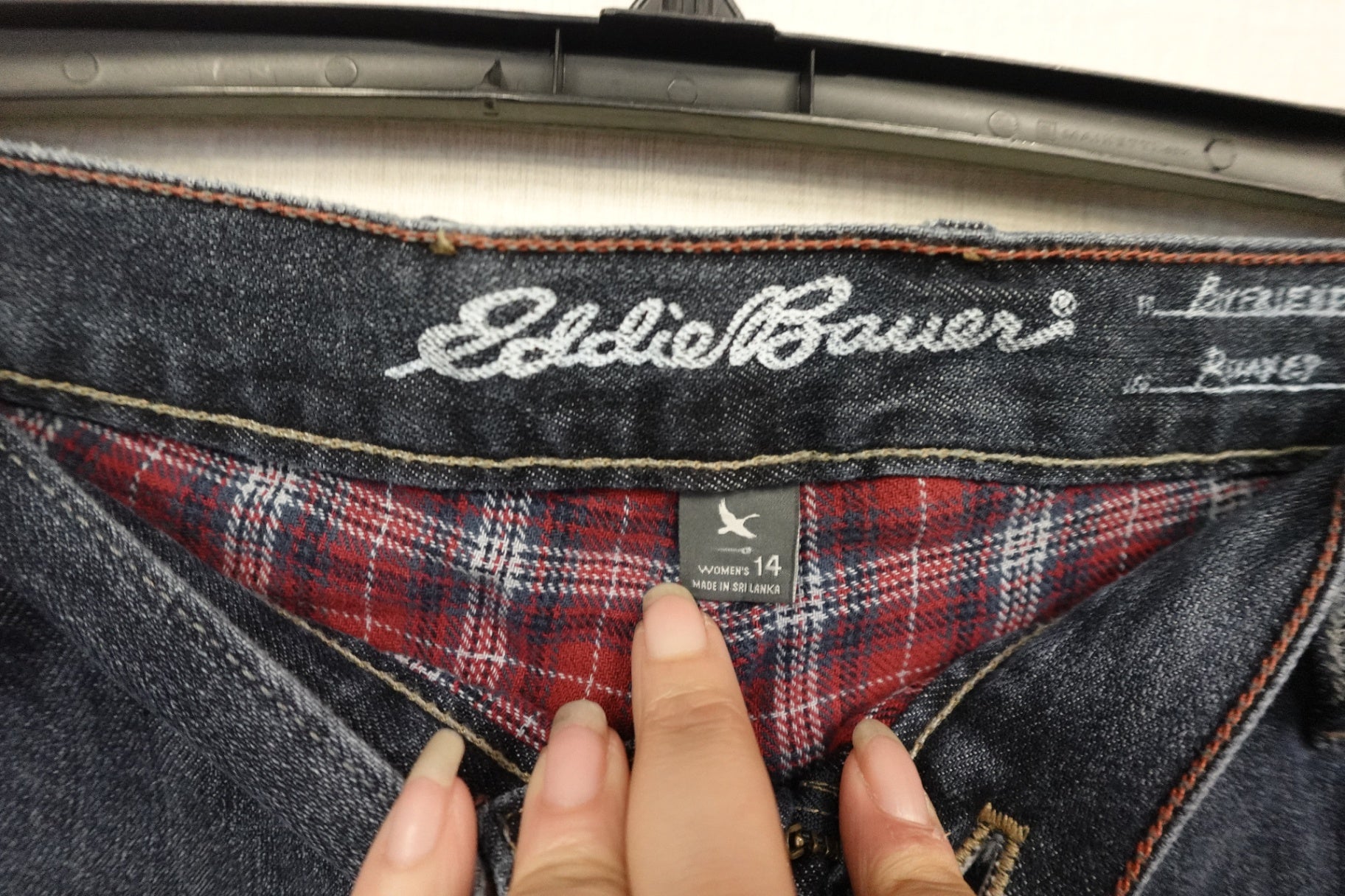 Eddie Bauer Lined Boyfriend Jeans, 14R