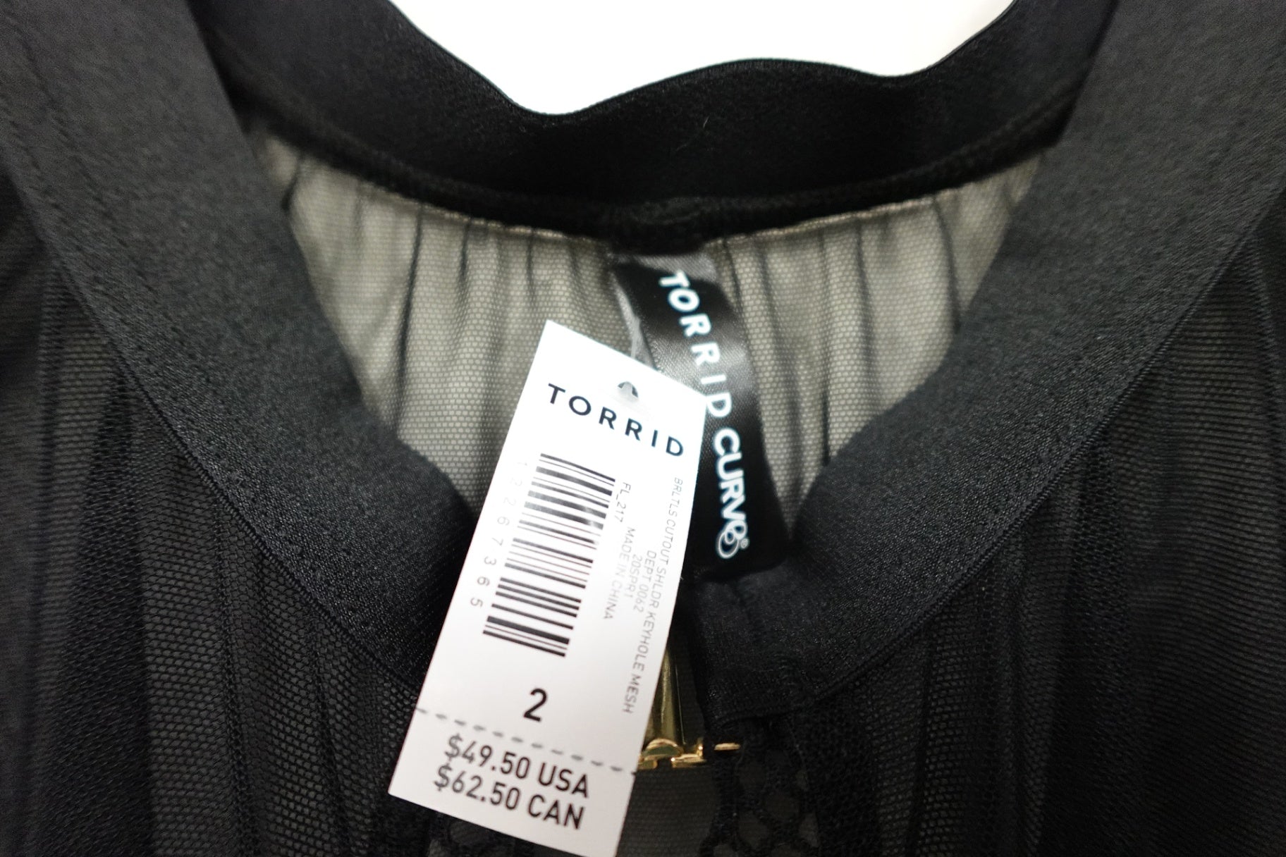 Torrid, Long Sleeve Crop Top, 2X