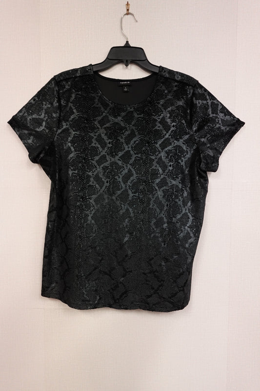 Torrid, Short Sleeve Velvet Top, XL (1X)