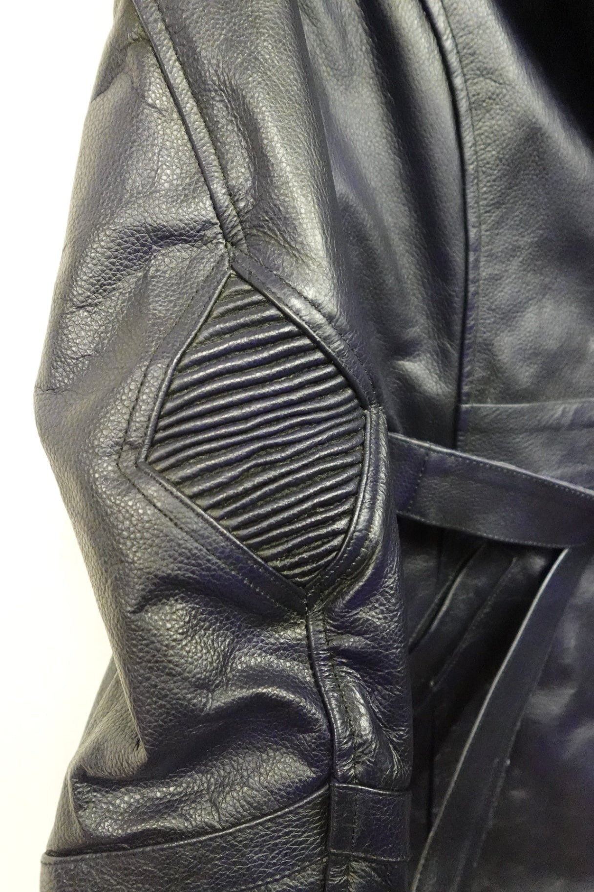 Verillas Lifestyles, NWT- Indigo Blue Leather Jacket, Size 14