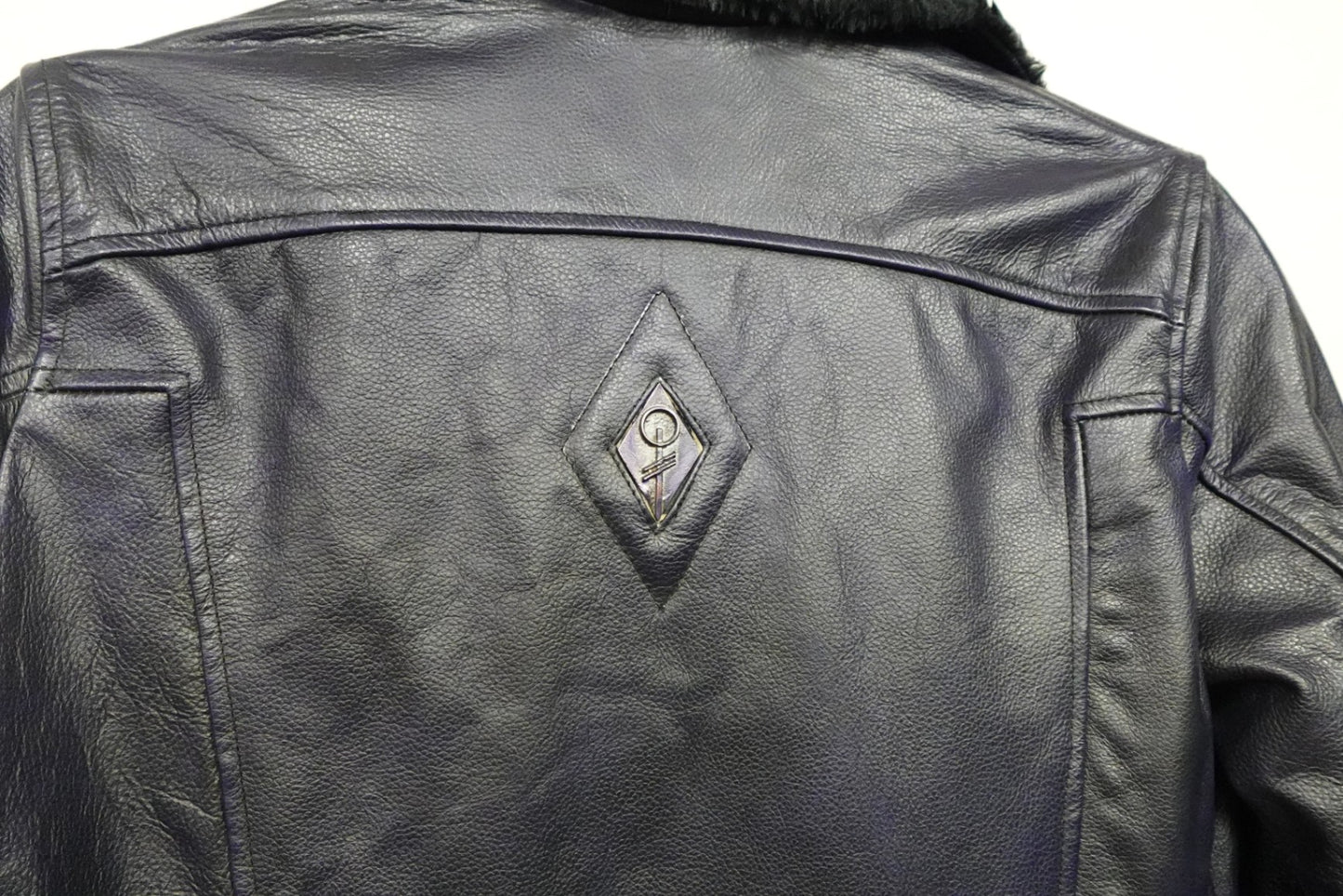 Verillas Lifestyles, NWT- Indigo Blue Leather Jacket, Size 14