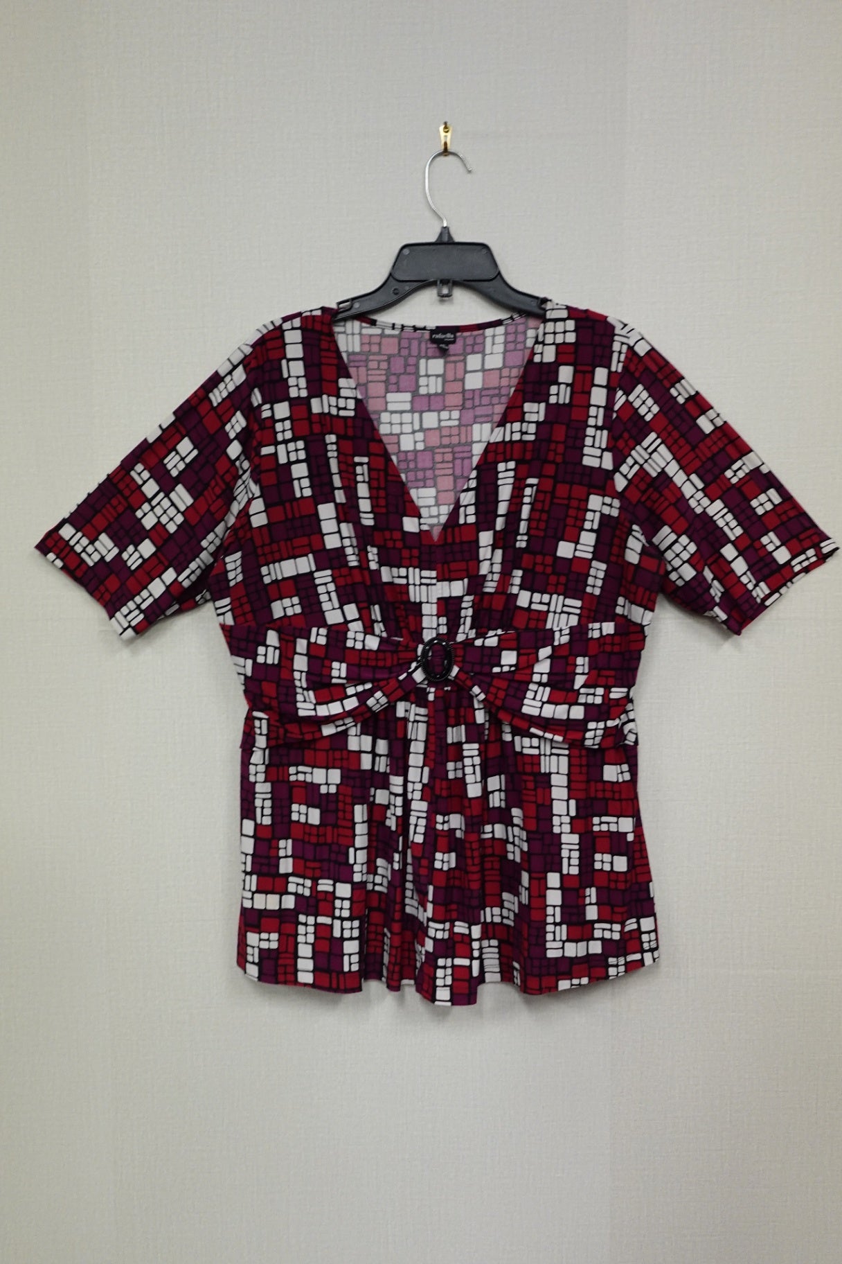 Rafaella, Short Sleeves Top, XL (1X)