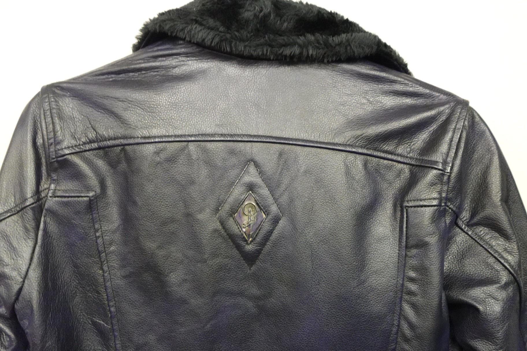 Verillas Lifestyles, NWT- Indigo Blue Leather Jacket, Size 14