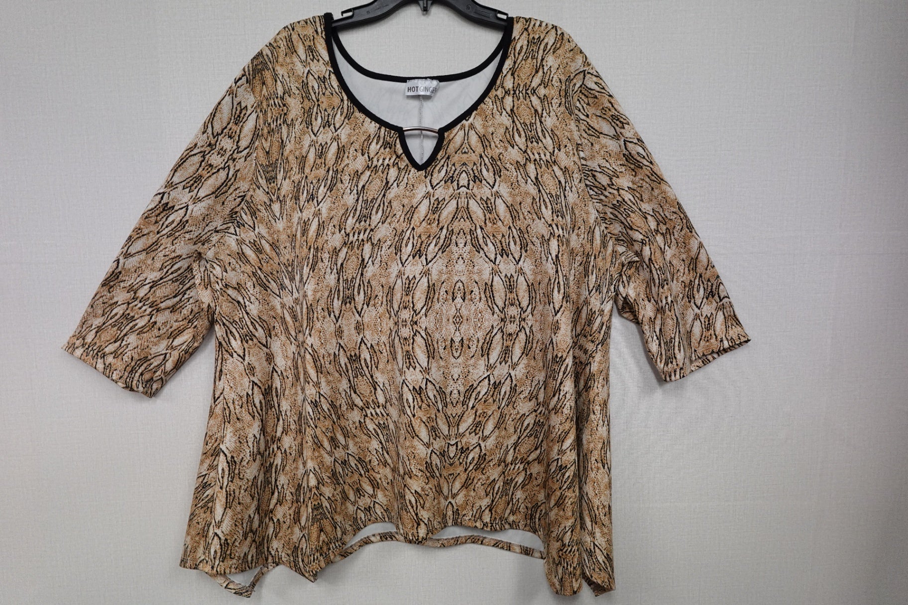 HOT GINGER, Short Sleeves Top, 3X/4X