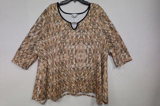 HOT GINGER, Short Sleeves Top, 3X/4X