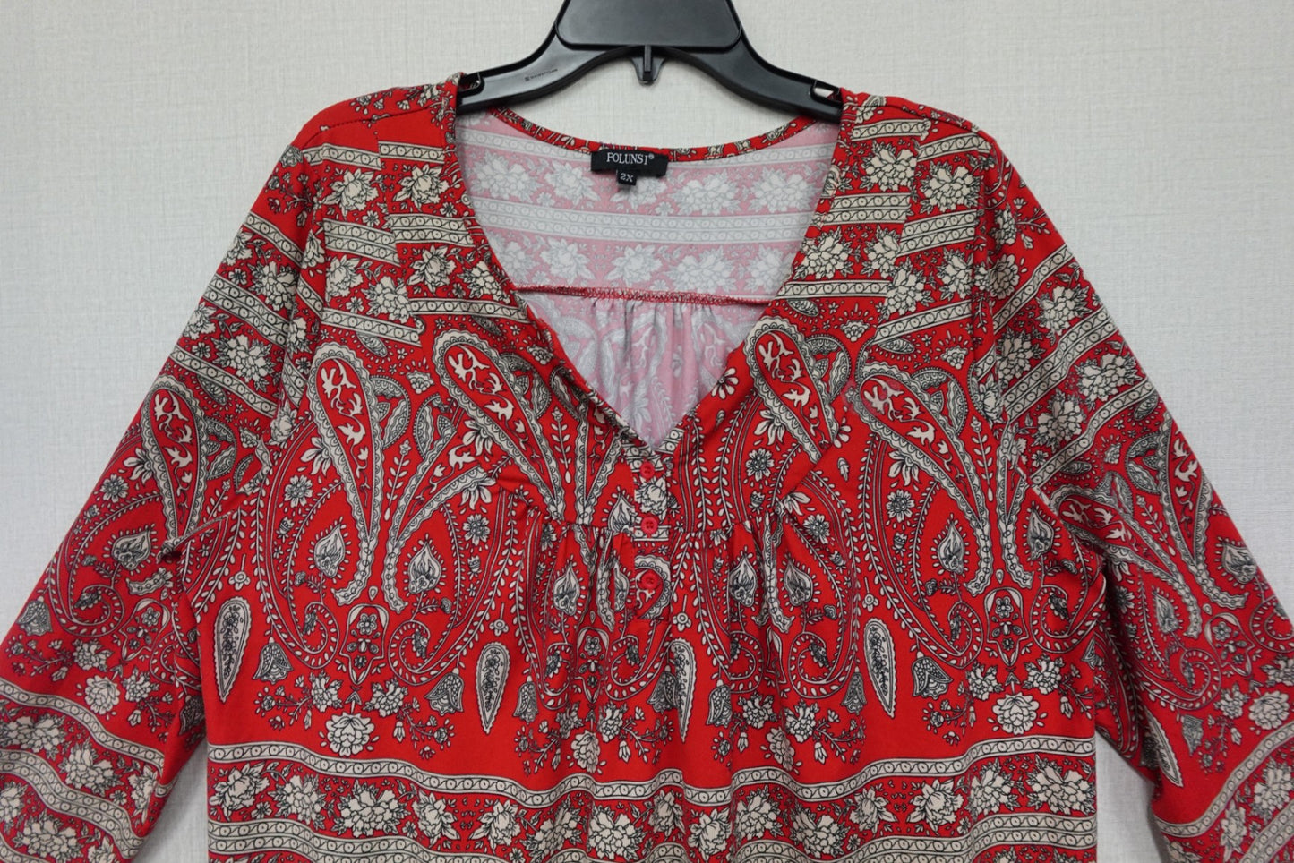 Folunsi, Long Sleeves Top, 2X