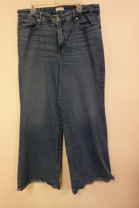 Good American, Jeans- Wide-Leg, 18