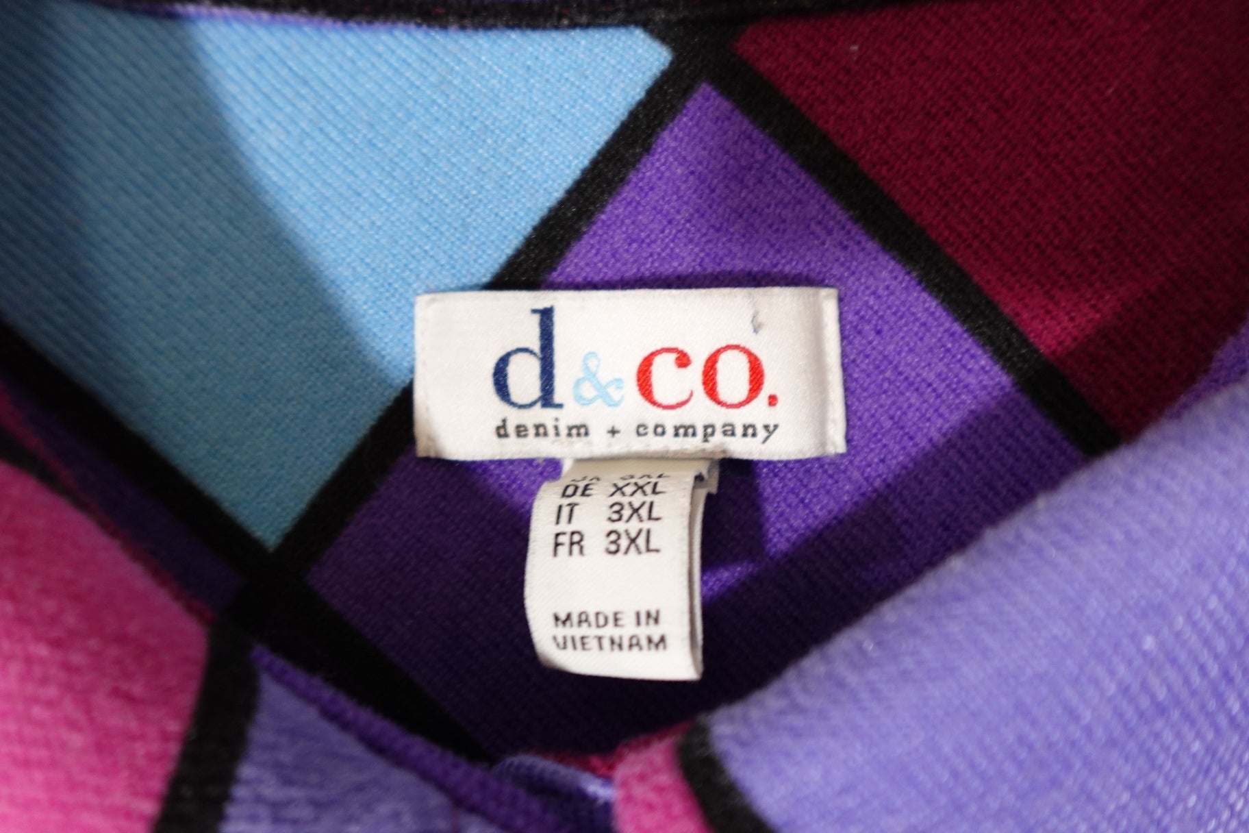 D & Co, Long Sleeves Top, 2X