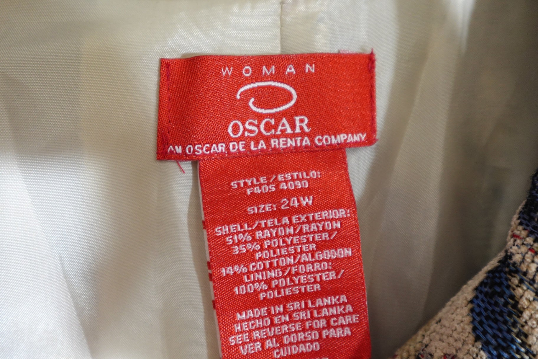 OSCAR, NWT Jacket, 24W
