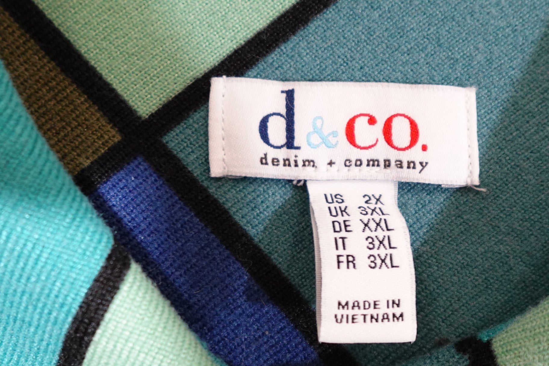 D & Co, Long Sleeves Top, 2X