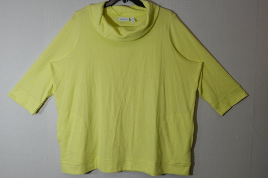 D & CO active, 3/4 SLEEVE TOP, 3X