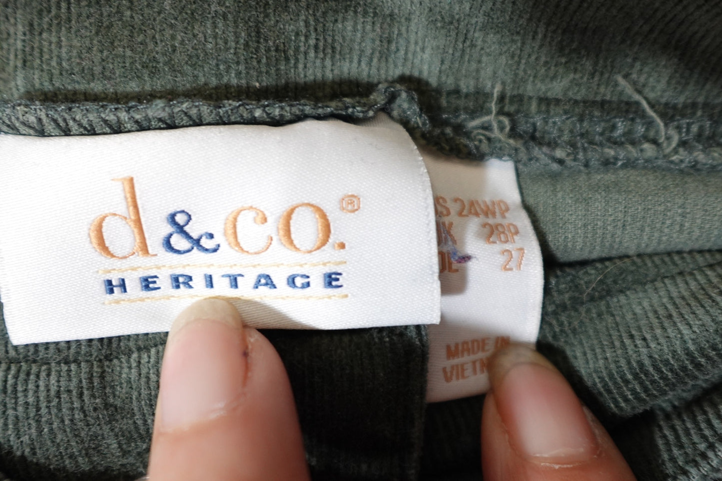 D & CO, Corduroy Jeans, 24WP