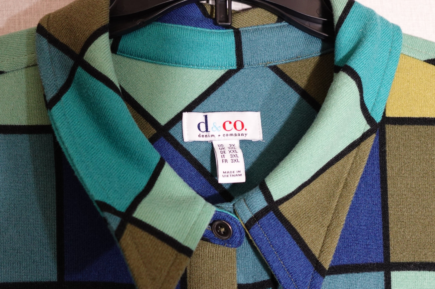 D & Co, Long Sleeves Top, 2X