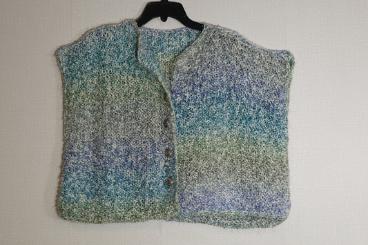 Handmade, Cropped Sweater Vest, 2X/3X (measurements on request)