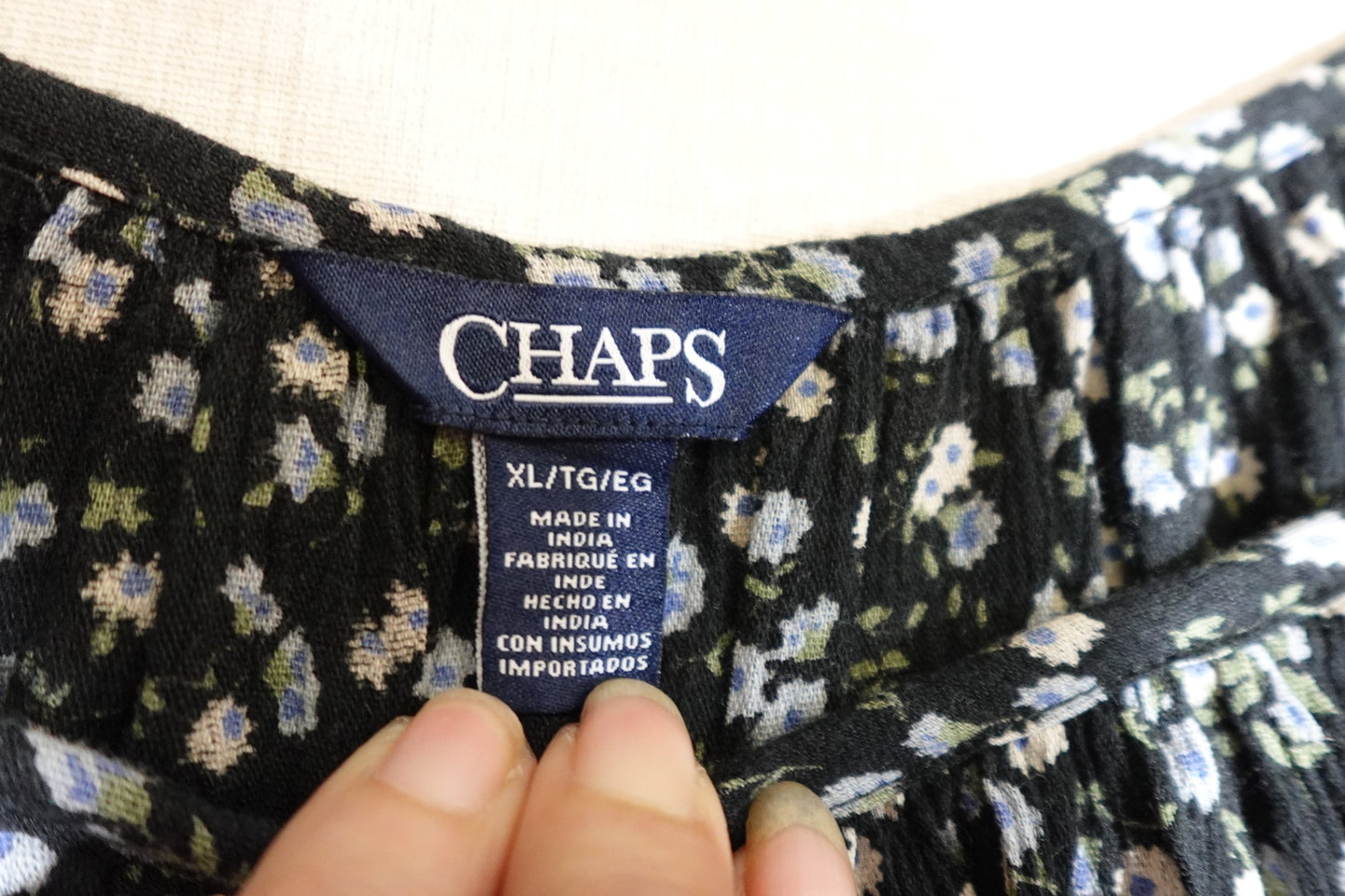 Chaps, Long Sleeves Top, XL