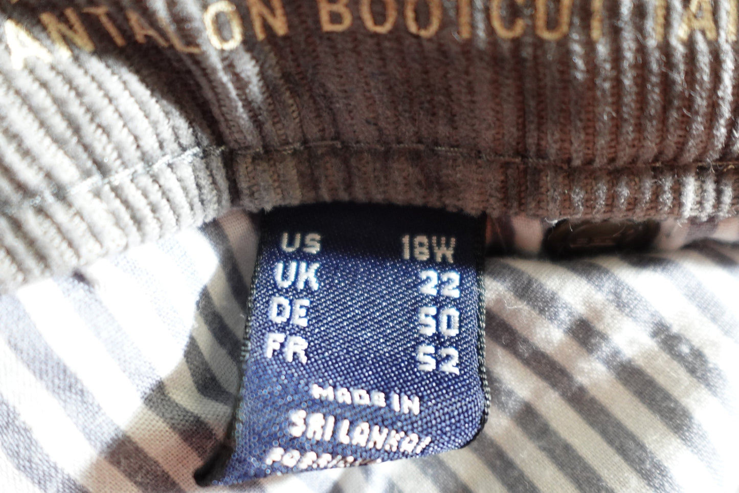 Land's End, Corduroy Jeans: Mid-Rise Boot Cut, 18W