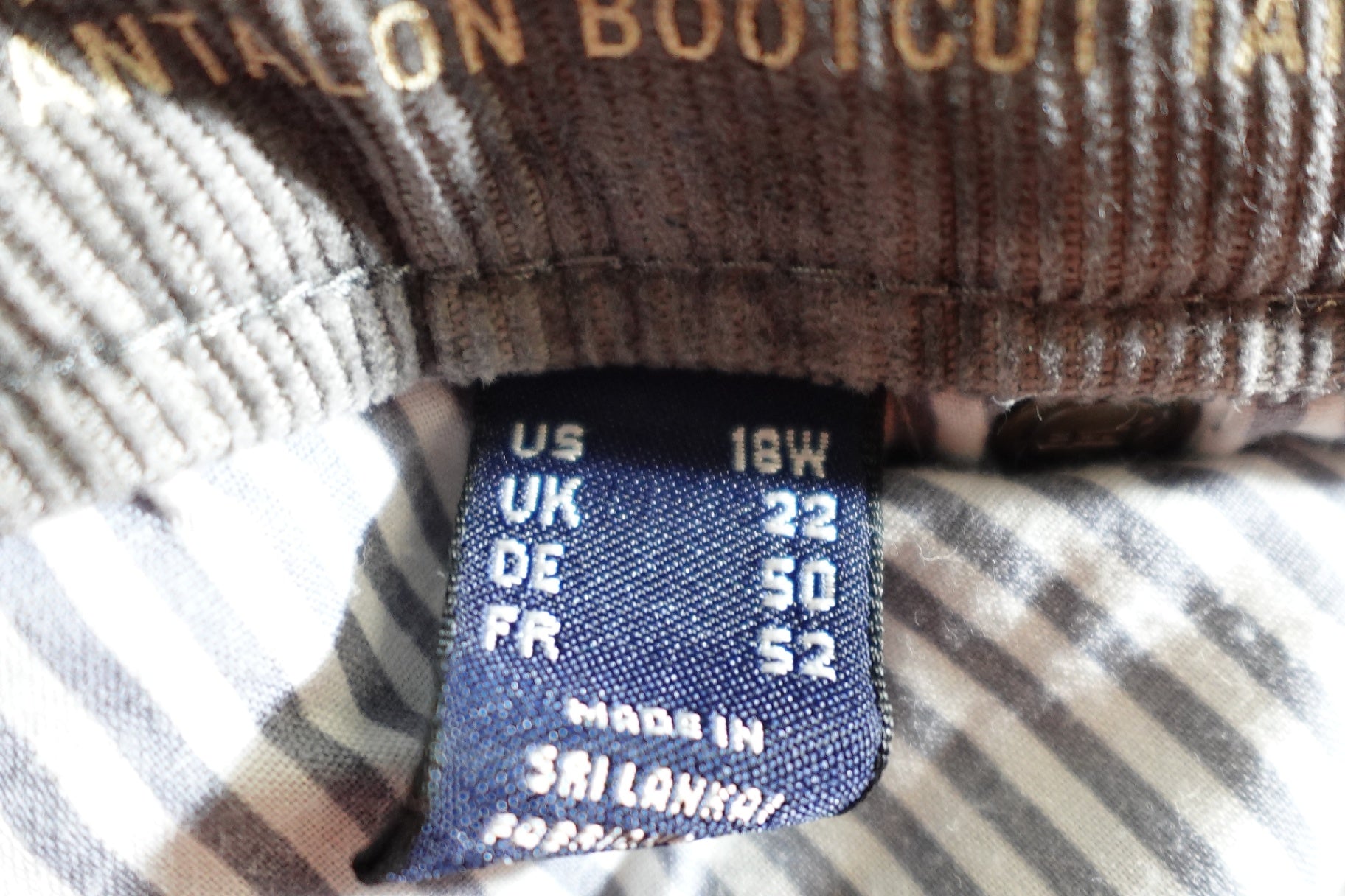 Land's End, Corduroy Jeans: Mid-Rise Boot Cut, 18W