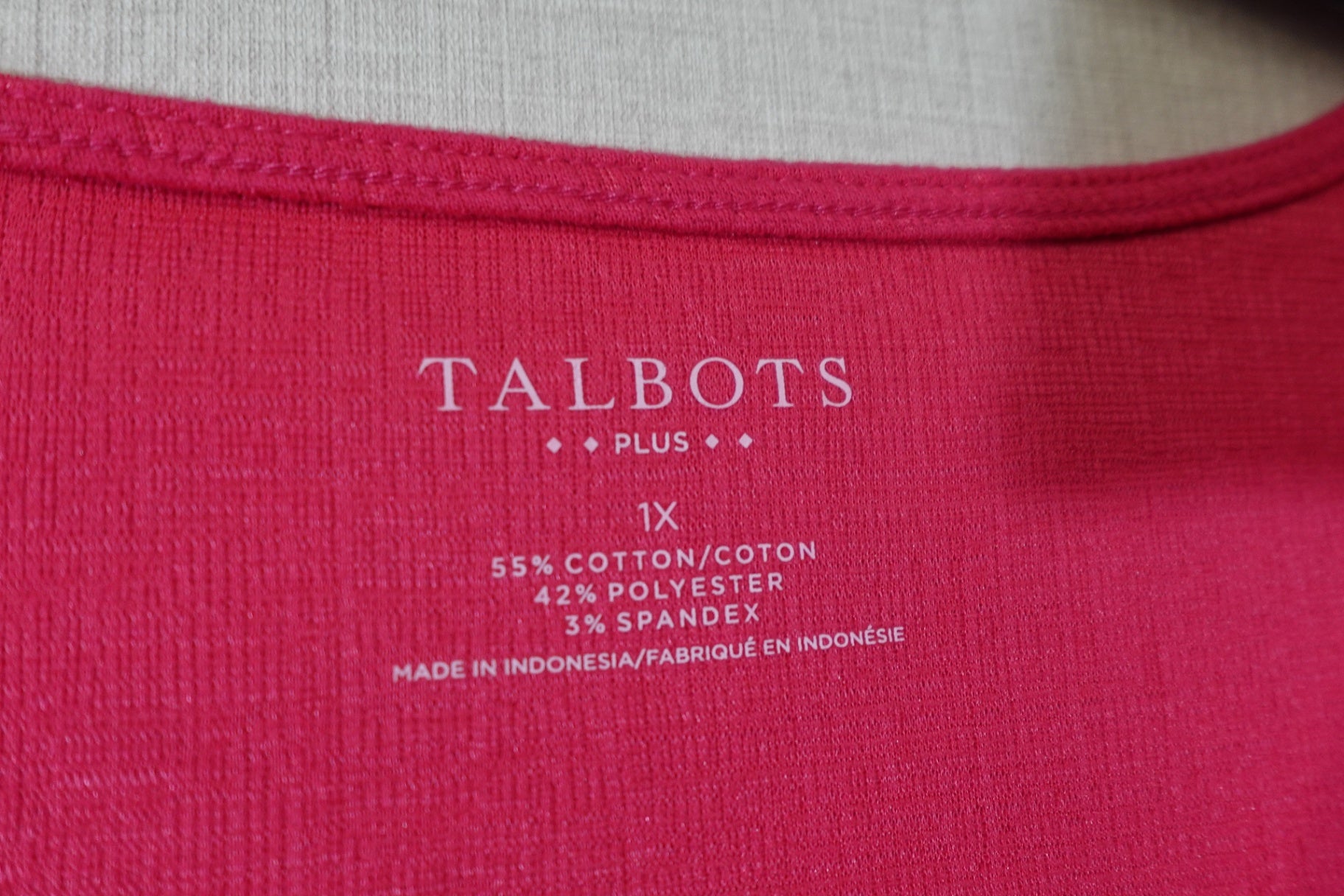 Talbots, NWT 3/4 Sleeve Top, XL (1X)