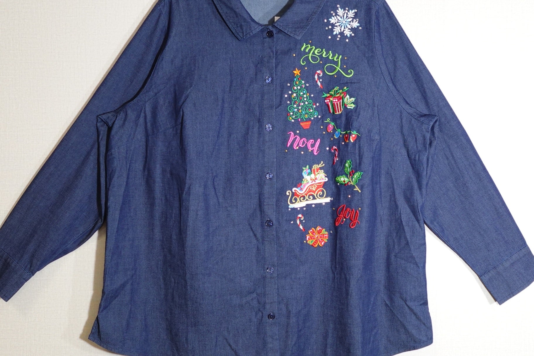Quaker factory, Long Sleeves Top, 2X/3X (1X)