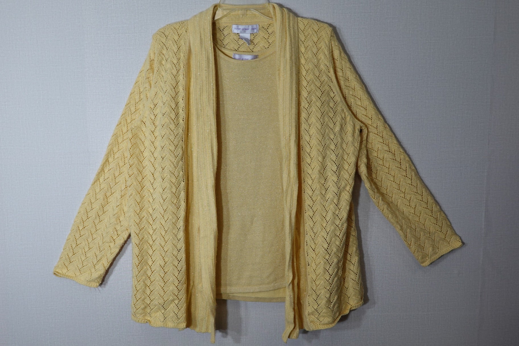 Susan Graver Style, 2 Piece Sweater, XL/2X (1X)
