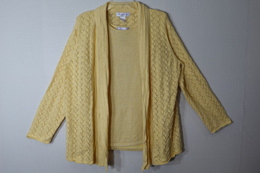 Susan Graver Style, 2 Piece Sweater, XL/2X (1X)