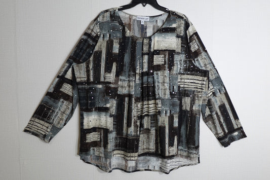 Southern Lady, Long Sleeves Top, 2X