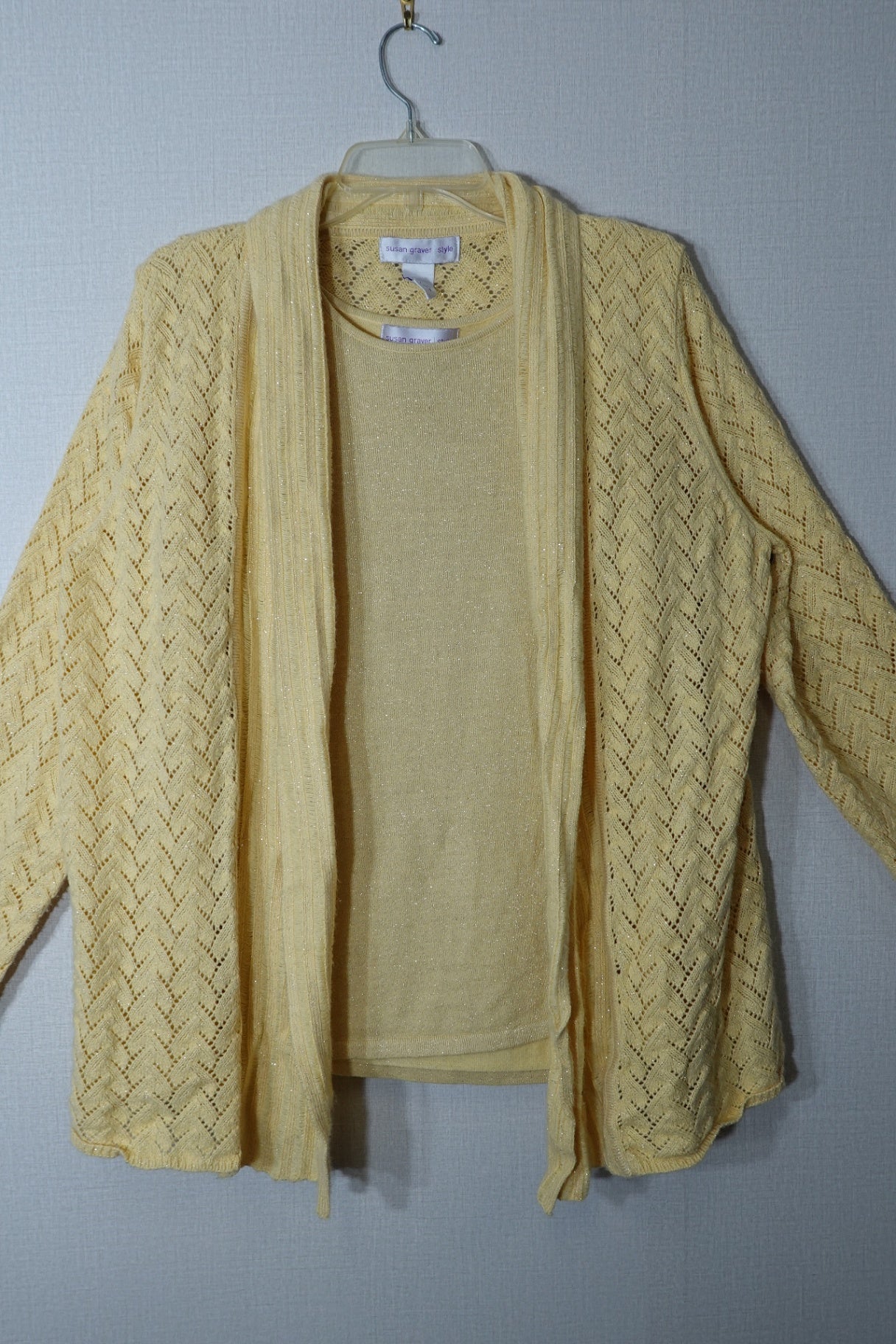 Susan Graver Style, 2 Piece Sweater, XL/2X (1X)