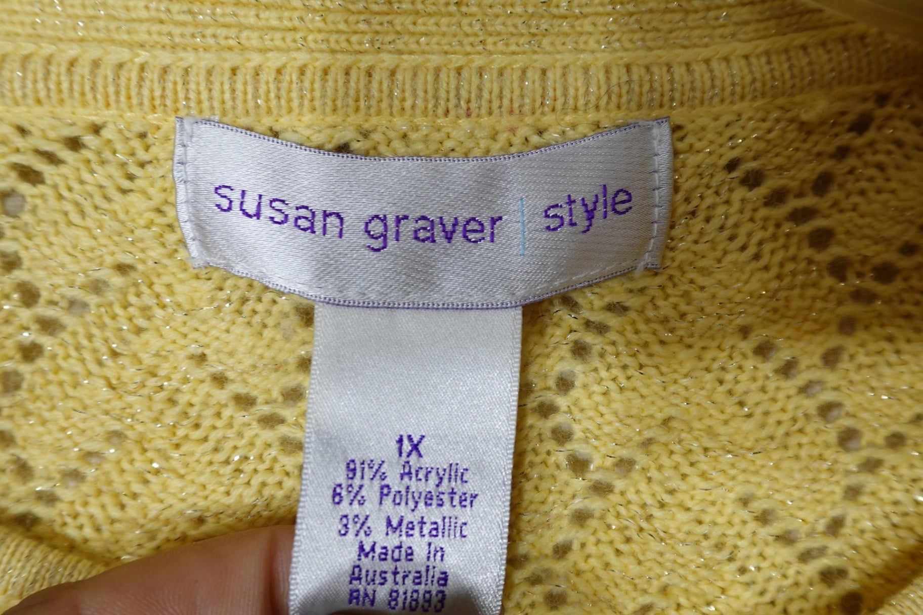 Susan Graver Style, 2 Piece Sweater, XL/2X (1X)