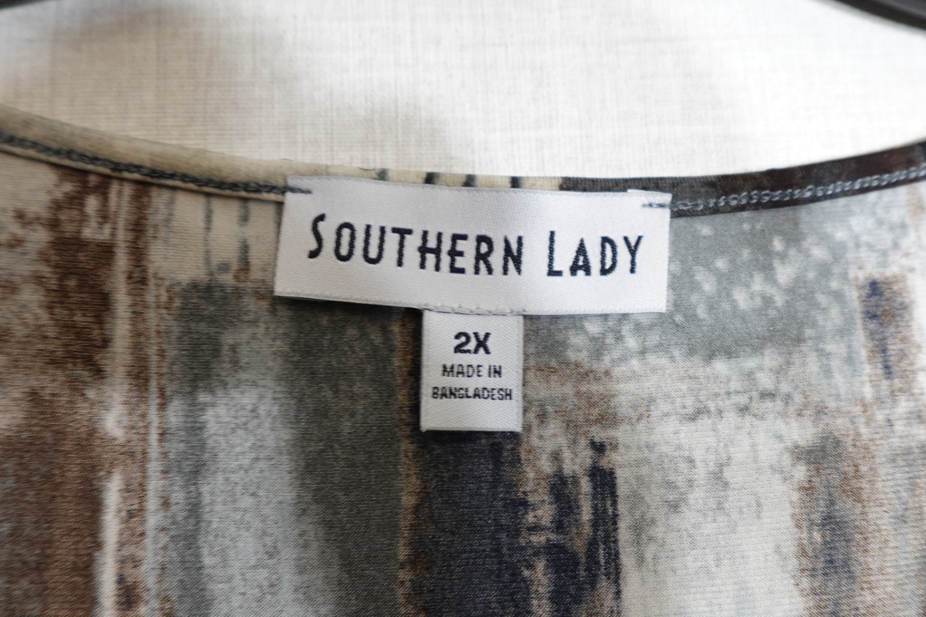 Southern Lady, Long Sleeves Top, 2X