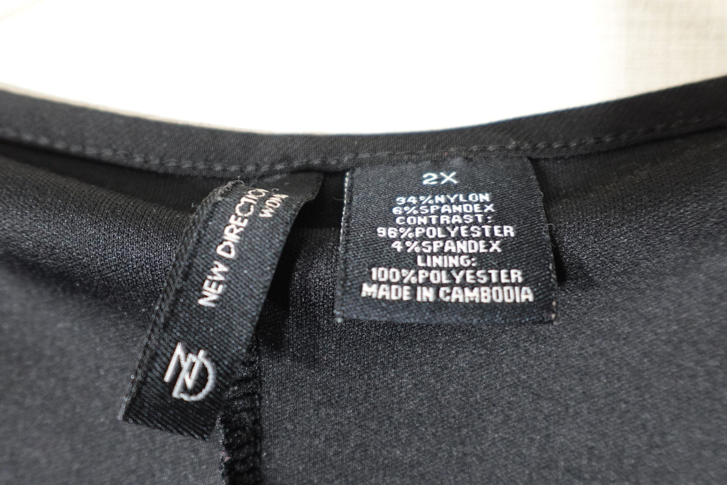 New Directions, Short Sleeves Top, 2X