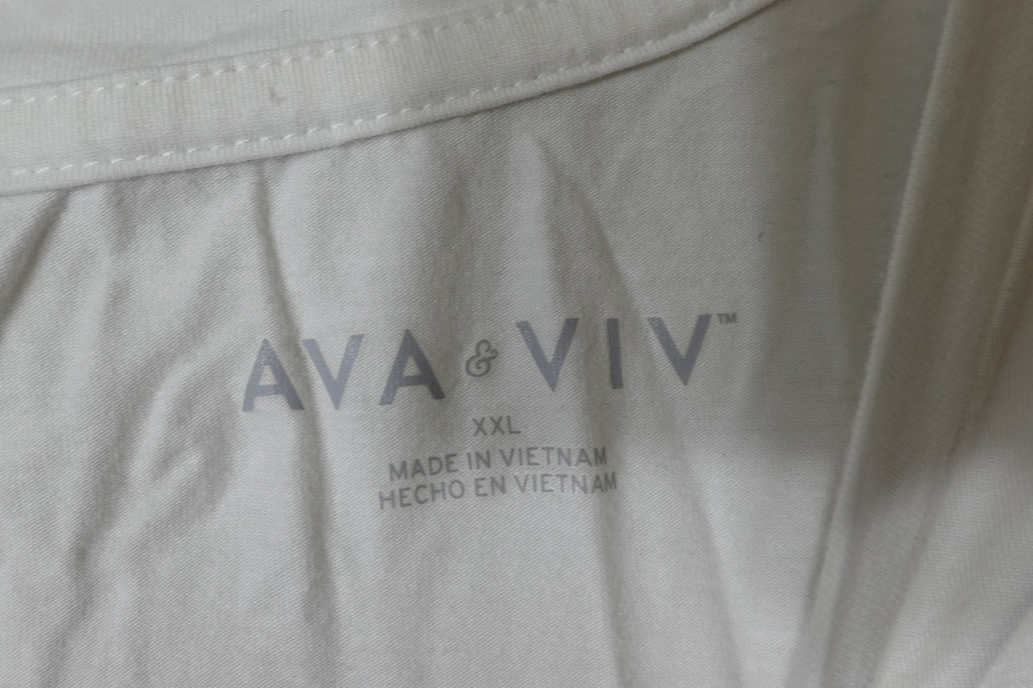 AVA & VIV, T-Shirt Shorts Sleeve, 2X