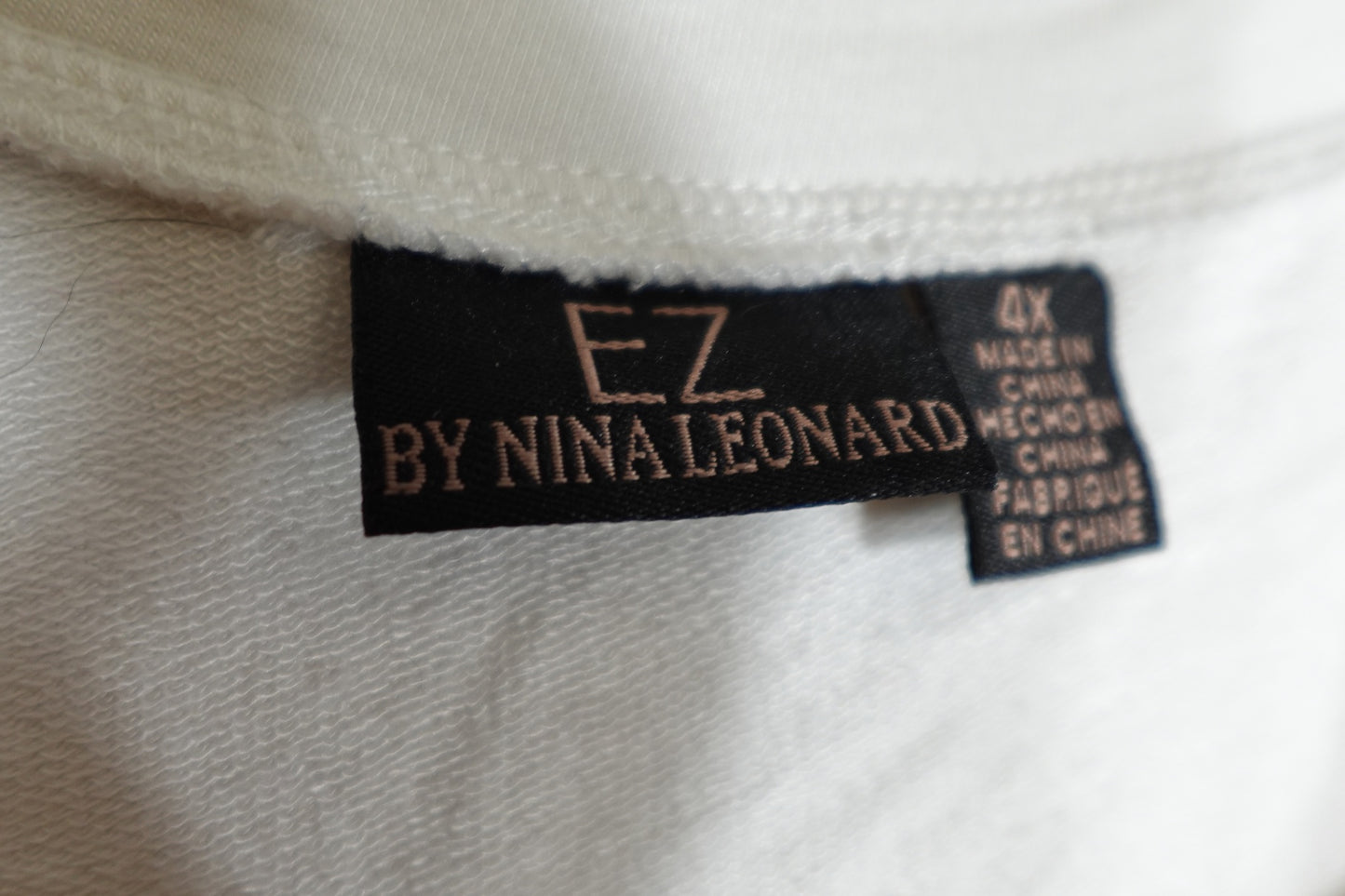 EZ By Nina Leonard, Long Sleeves Top, 4X