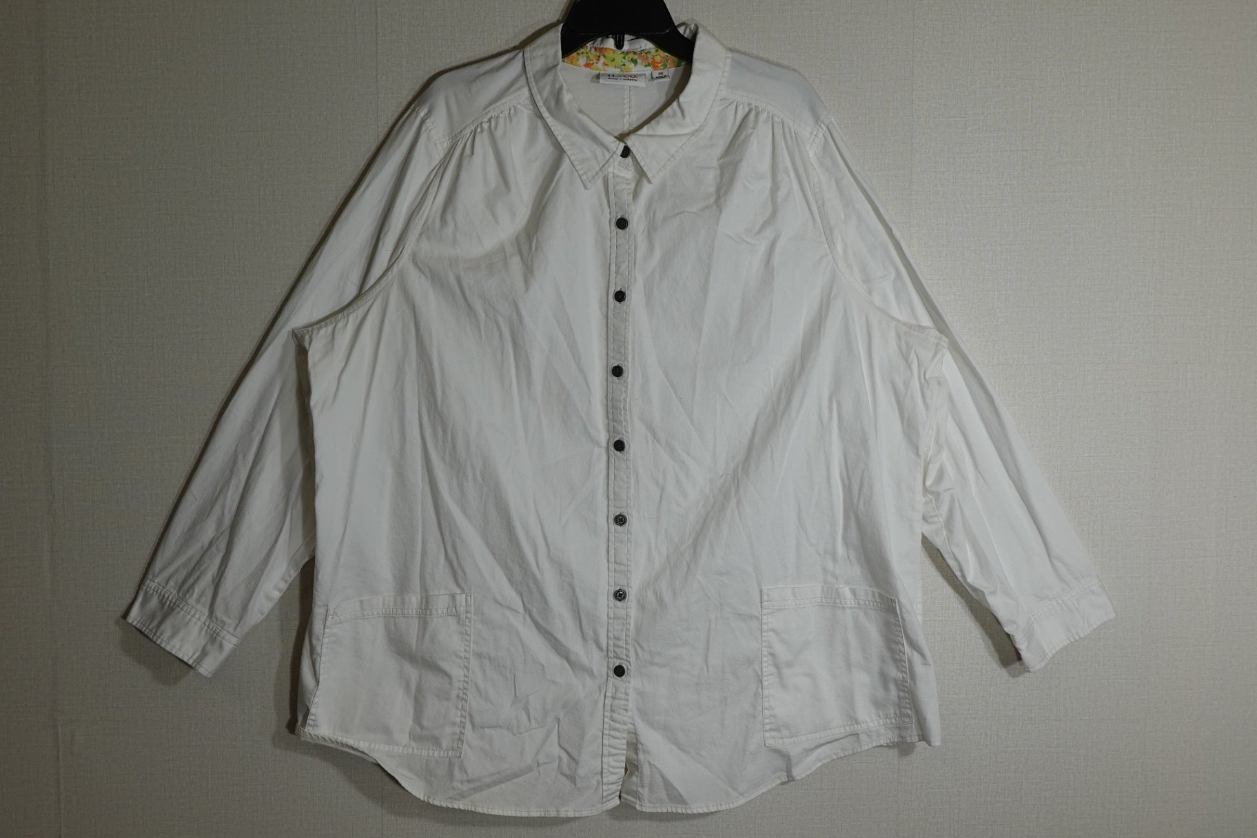 D & Co, 3/4 SLEEVE TOP, 3X
