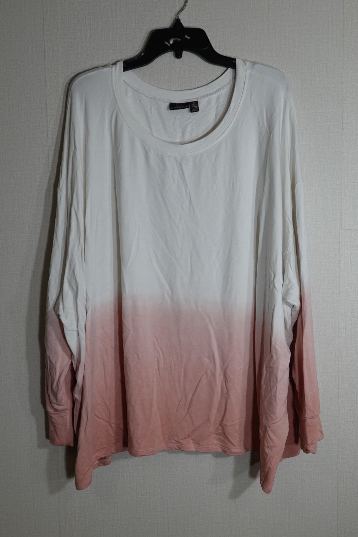 EZ By Nina Leonard, Long Sleeves Top, 4X
