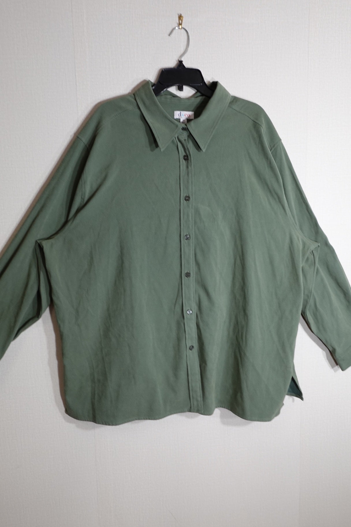 D & Co, 3/4 SLEEVE TOP, 3X
