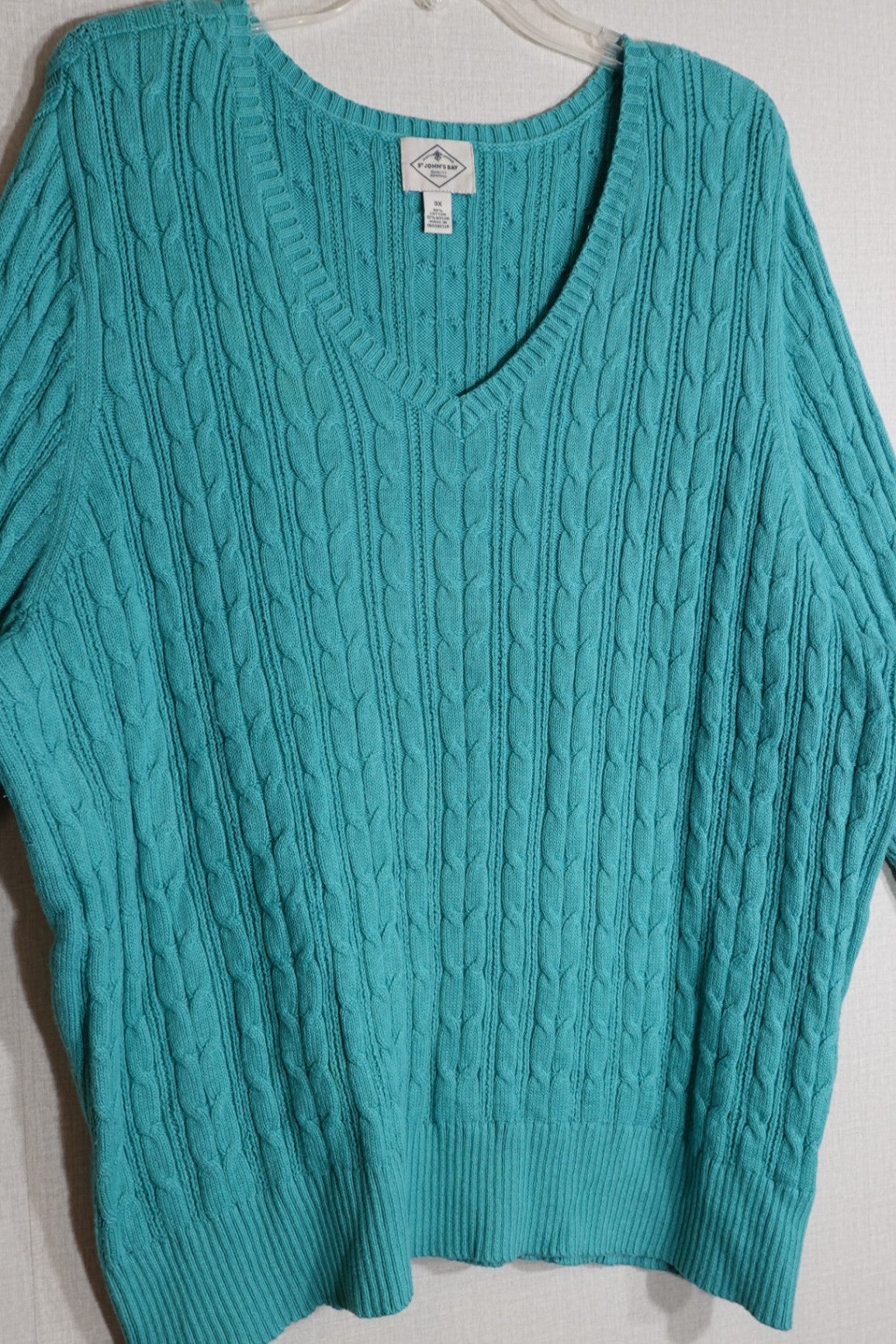 St. John's Bay, sweater, 3X